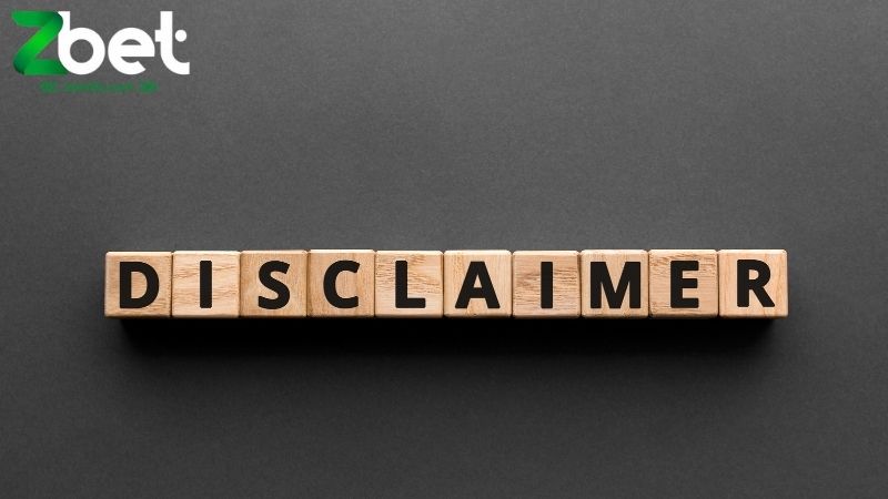 Miễn trừ trách nhiệm tại Zbet